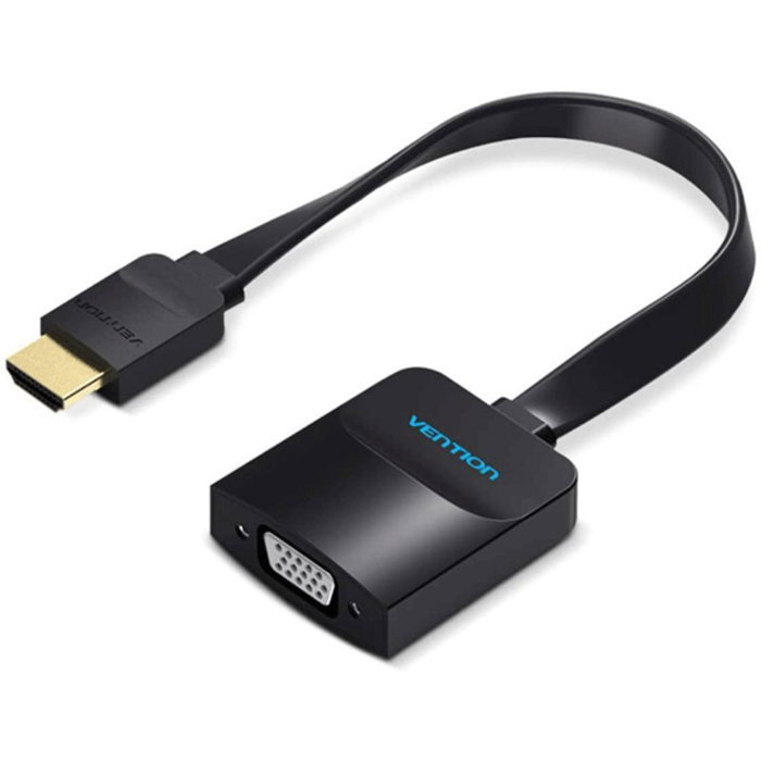 Vention Conversor 74346 HDMI Macho a VGA Hembra con Jack 3,5 mm y Micro USB, 20cm, Negro Vention Conversor 74346 HDMI Macho a VGA Hembra con Jack 3,5 mm y Micro USB, 20cm, Negro